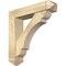 Ekena Millwork Olympic Arts and Crafts Rough Sawn Bracket w/ Offset Brace, Douglas Fir, 6"W x 26"D x 26"H BKT0604X26X26OLY03RDF - alternate 1